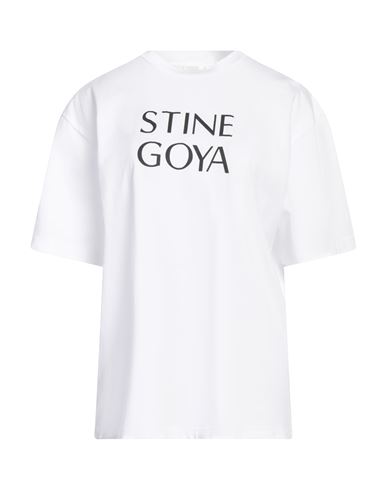 Stine Goya Woman T-shirt White Size L Cotton In White