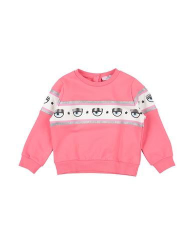 Chiara Ferragni Newborn Girl Sweatshirt Coral Size 3 Cotton, Elastane In Red