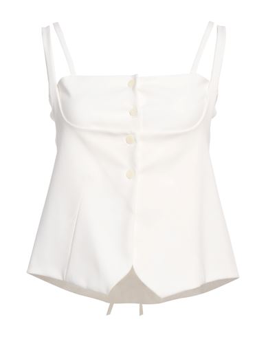 Low Classic Woman Top Ivory Size M Wool, Polyester, Polyurethane In White