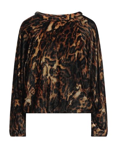 Isabel Marant Woman Sweatshirt Brown Size 4 Viscose, Silk