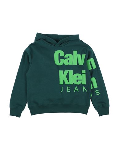 Shop Calvin Klein Jeans Est.1978 Calvin Klein Jeans Toddler Boy Sweatshirt Deep Teal Size 6 Cotton, Polyester, Elastane In Green