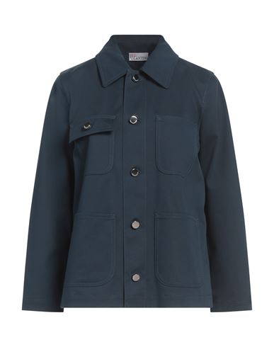 Red Valentino Woman Shirt Navy Size 6 Cotton, Elastane