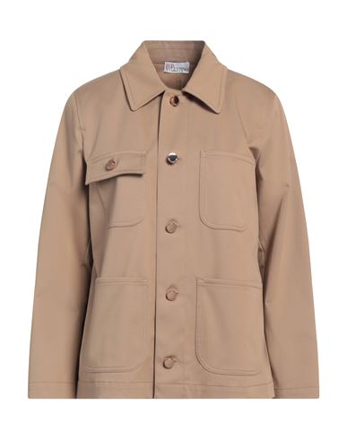 Red Valentino Woman Shirt Light Brown Size 4 Cotton, Elastane