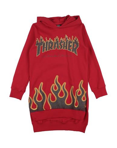 Thrasher Toddler Girl Sweatshirt Red Size 7 Cotton, Elastane In Red