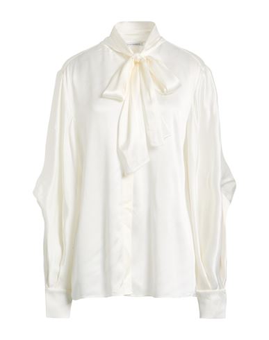 Alberta Ferretti Woman Shirt Off White Size 8 Acetate, Silk In White