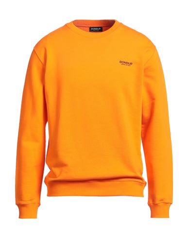 Dondup Man Sweatshirt Orange Size M Cotton, Elastane In Orange