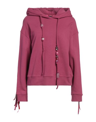Dondup Woman Sweatshirt Mauve Size L Cotton, Elastane