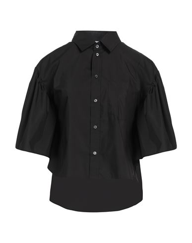 Red Valentino Woman Shirt Black Size 8 Cotton, Polyester