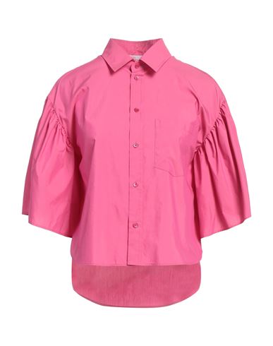 Red Valentino Woman Shirt Fuchsia Size 8 Cotton, Polyester