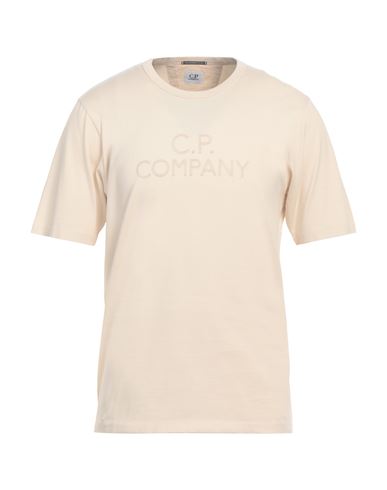 Shop C.p. Company C. P. Company Man T-shirt Beige Size 3xl Cotton