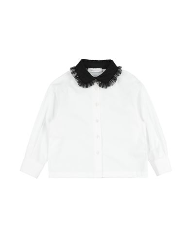 Monnalisa Toddler Girl Shirt White Size 6 Cotton, Polyester