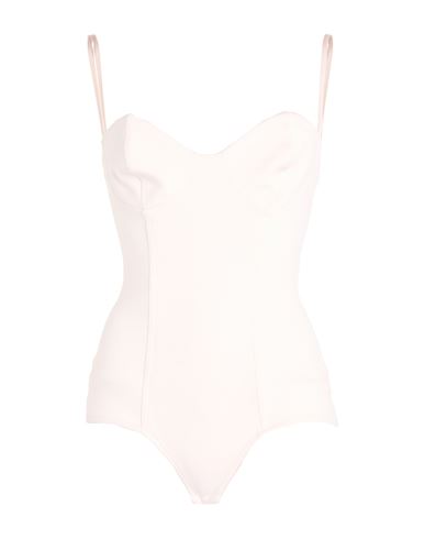 REVISE CONCEPT REVISE CONCEPT WOMAN BODYSUIT OFF WHITE SIZE 2 VISCOSE, POLYAMIDE, ELASTANE 