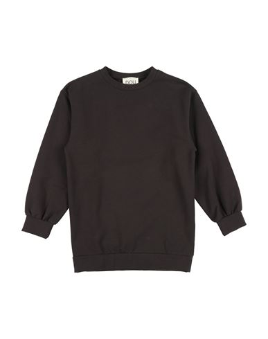 Douuod Toddler Girl Sweatshirt Dark Brown Size 4 Cotton, Elastane In Brown