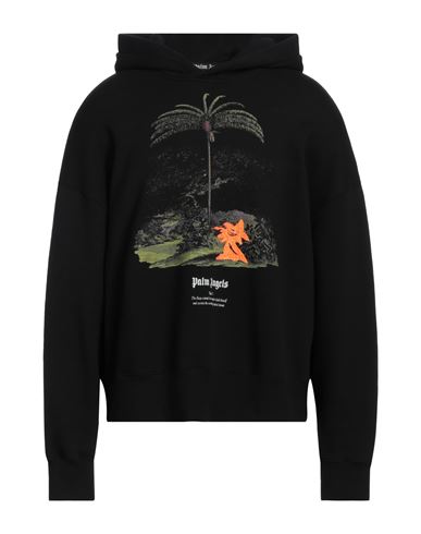 Palm Angels Enzo Graphic Print Hoodie With Ribbed Finish
