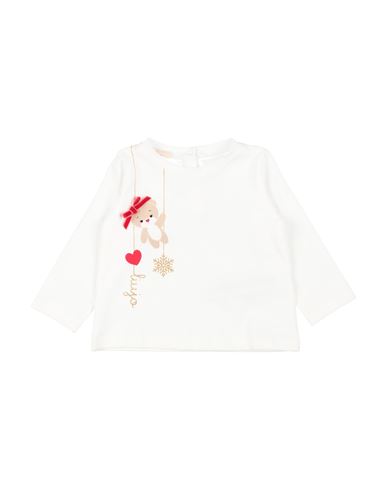 Shop Liu •jo Newborn Girl T-shirt White Size 3 Cotton, Elastane