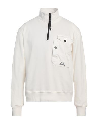 C.p. Company C. P. Company Man Sweatshirt White Size 3xl Cotton, Elastane