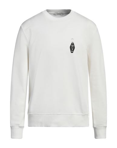 Ih Nom Uh Nit Man Sweatshirt White Size Xxl Cotton, Elastane