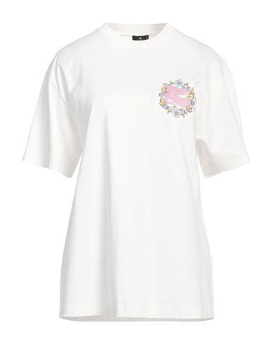 Etro Cotton Crewneck T-shirt W/embroidery