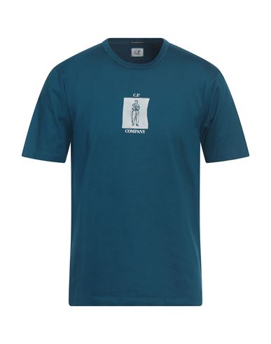 C.p. Company C. P. Company Man T-shirt Deep Teal Size Xxl Cotton