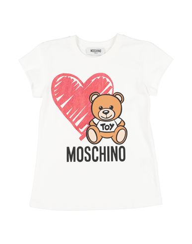 Moschino Teen Toddler Girl T-shirt White Size 6 Cotton, Elastane In White