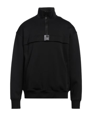 Moschino Couture Man Sweatshirt Black Size M Polyamide, Cotton
