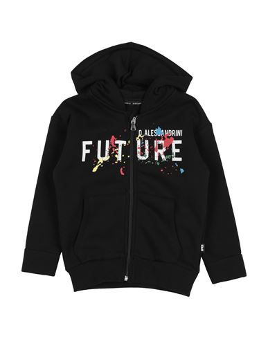 Shop Daniele Alessandrini Toddler Boy Sweatshirt Black Size 6 Cotton, Polyester
