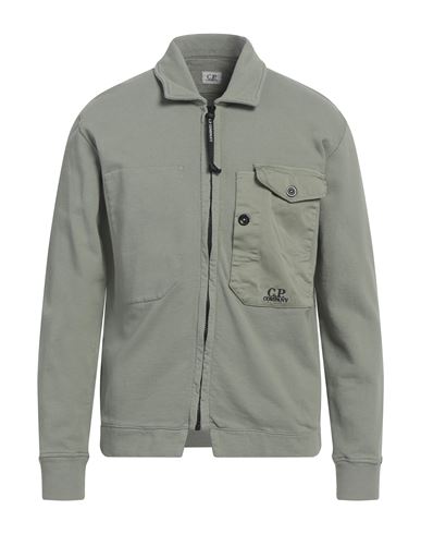 C.p. Company C. P. Company Man Sweatshirt Sage Green Size 3xl Cotton, Elastane