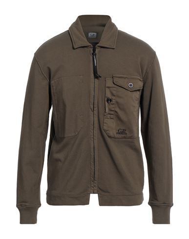 C.p. Company C. P. Company Man Sweatshirt Military Green Size 3xl Cotton, Elastane