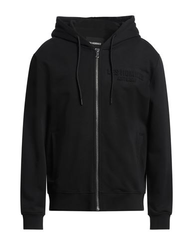 Les Hommes Man Sweatshirt Black Size L Cotton