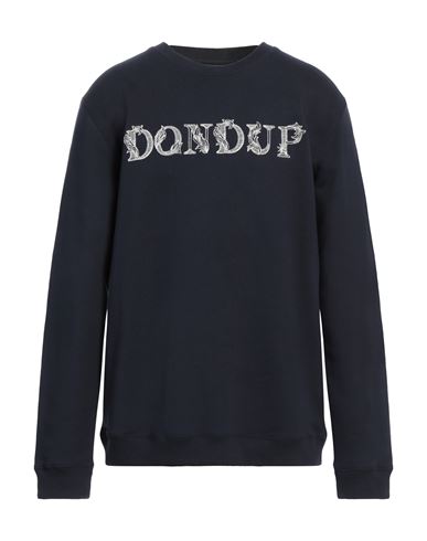 Dondup Man Sweatshirt Midnight Blue Size Xl Cotton, Elastane