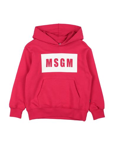 Msgm Toddler Boy Sweatshirt Fuchsia Size 6 Cotton In Pink