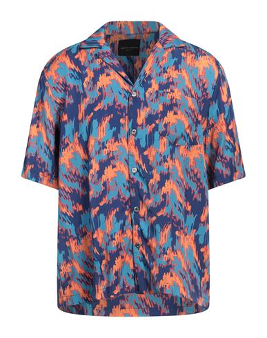Roberto Collina Man Shirt Azure Size 38 Viscose