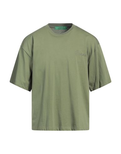 Garment Workshop Man T-shirt Military Green Size Xxl Cotton