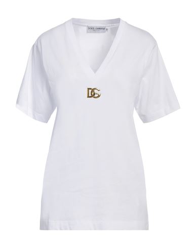 Dolce & Gabbana Woman T-shirt White Size 4 Cotton