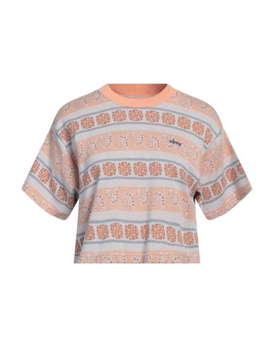 Obey Woman T-shirt Apricot Size L Cotton