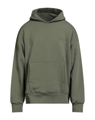 Garment Workshop Man Sweatshirt Military Green Size Xxl Cotton In Green
