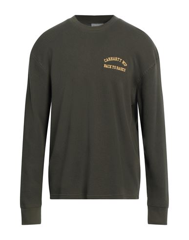 Carhartt Man T-shirt Military Green Size L Cotton