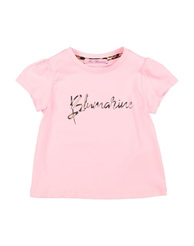 Miss Blumarine Newborn Girl T-shirt Pink Size 3 Cotton, Elastane In Pink