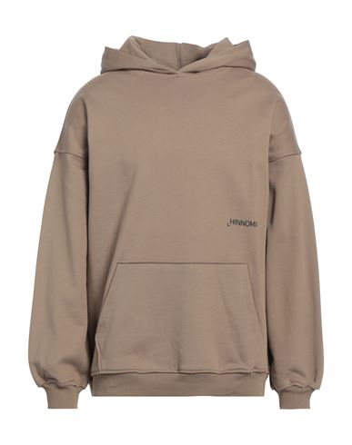 Hinnominate Woman Sweatshirt Khaki Size M Cotton In Beige
