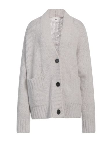 Solotre Woman Cardigan Light Grey Size 2 Alpaca Wool, Polyester, Elastane, Mohair Wool, Polyamide In White