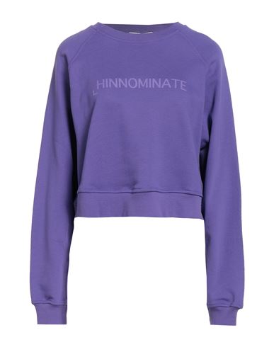 Hinnominate Woman Sweatshirt Purple Size S Cotton