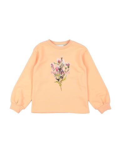 Trussardi Junior Babies'  Toddler Girl Sweatshirt Apricot Size 6 Organic Cotton