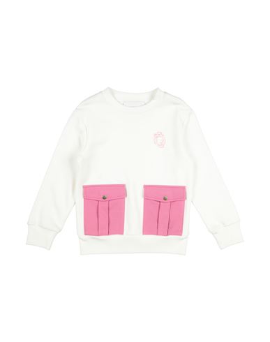 Trussardi Junior Toddler Girl Sweatshirt White Size 6 Organic Cotton