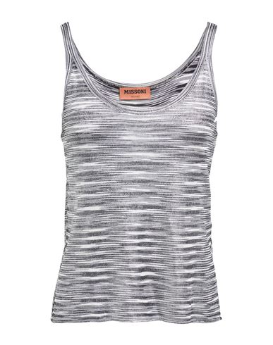 Missoni Woman Tank Top Black Size 10 Viscose