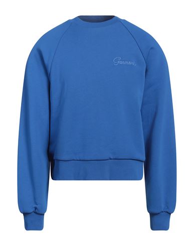Garment Workshop Man Sweatshirt Blue Size Xxl Cotton
