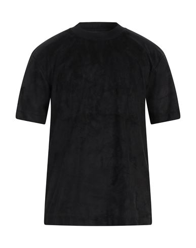 Les Hommes Man T-shirt Black Size Xxl Cotton