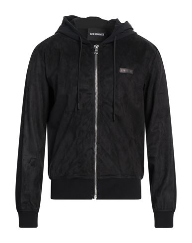 Les Hommes Man Sweatshirt Black Size Xl Cotton