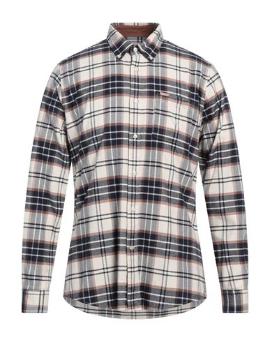 Barbour Man Shirt Navy Size 3xl Cotton In Multi