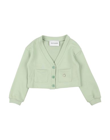 Trussardi Junior Babies'  Toddler Girl Cardigan Light Green Size 6 Cotton