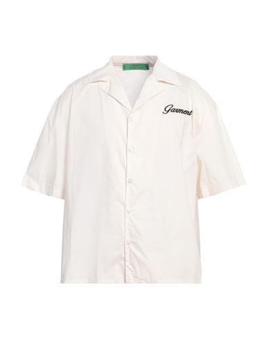 Garment Workshop Man Shirt Ivory Size Xl Cotton
